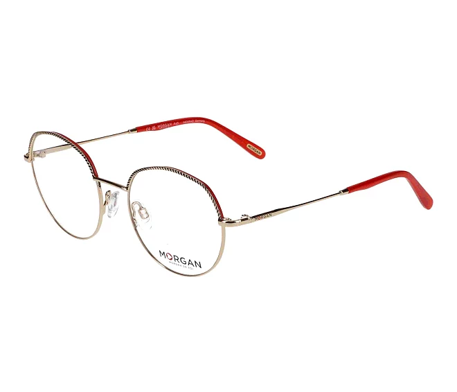 Morgan eyeglasses 203247 2100 50 18 GoldRed
