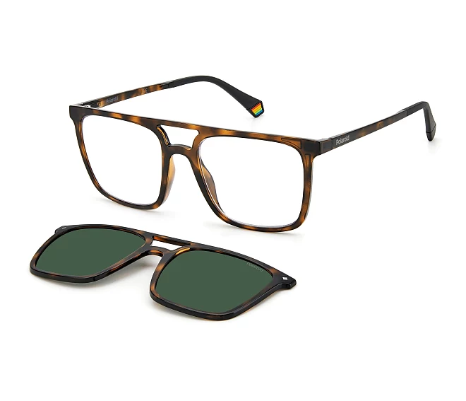 Polaroid eyeglasses PLD-6166-CS 086/UC 54 19 Havana