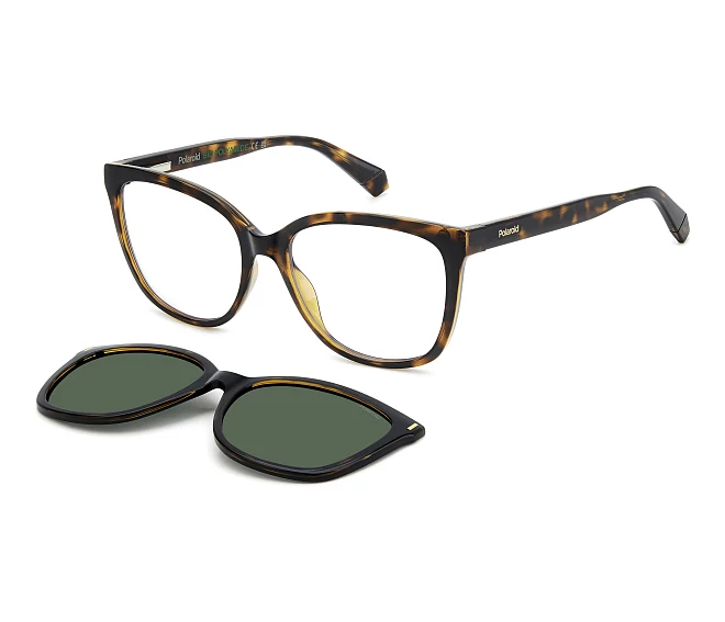 Polaroid eyeglasses PLD-6229-CS 086/UC 55 17 Havana