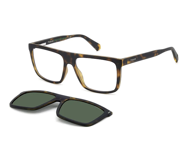 Polaroid eyeglasses PLD-6230-CS N9P/UC 56 16 Havana