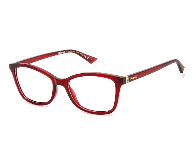 Polaroid eyeglasses PLD-D505 LHF 53 17 Burgundy