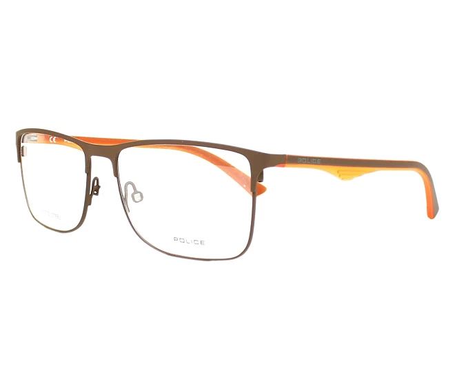 Police eyeglasses VPL-428 090L 54 15 BeigeOrange