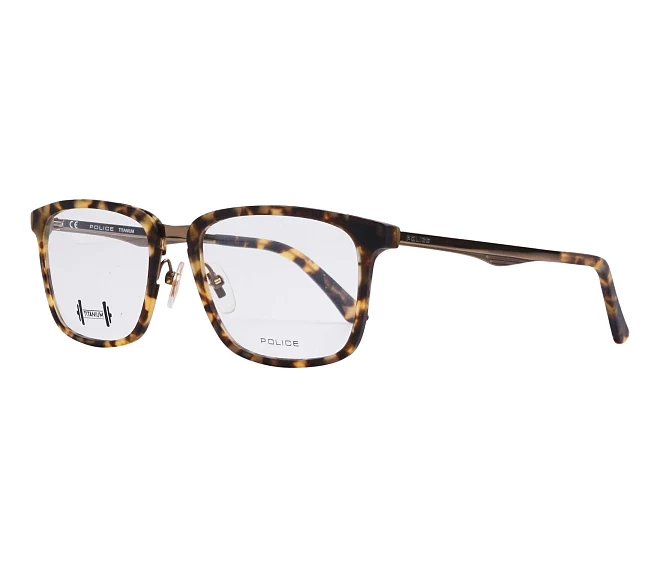 Police eyeglasses VPL-684 741M 52 18 HavanaGold