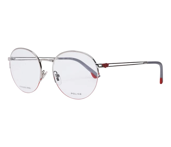 Police eyeglasses VPL880 579Y 52 18 SilverRed