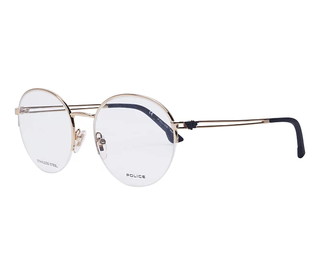 Police eyeglasses VPL880M 0300 52 18 GoldBlue