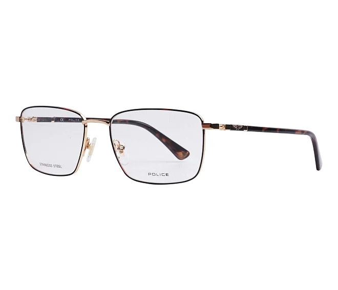 Police eyeglasses VPLE97N 0320 56 18 BrownGold