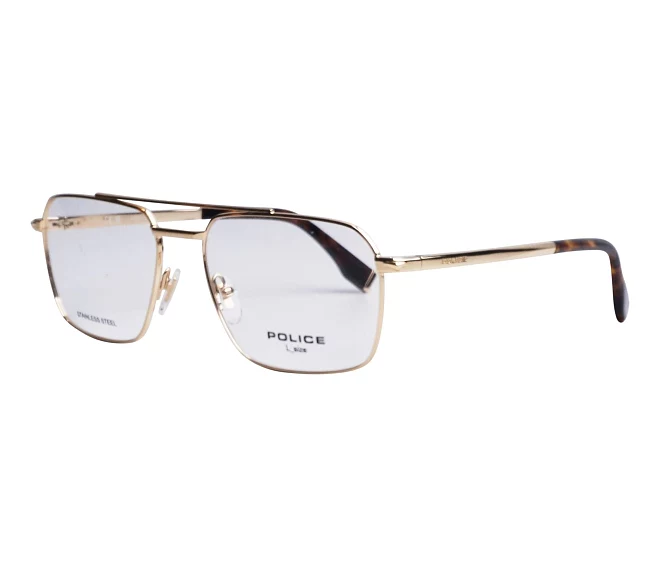 Police eyeglasses VPLR67 0300 56 17 GoldBrown