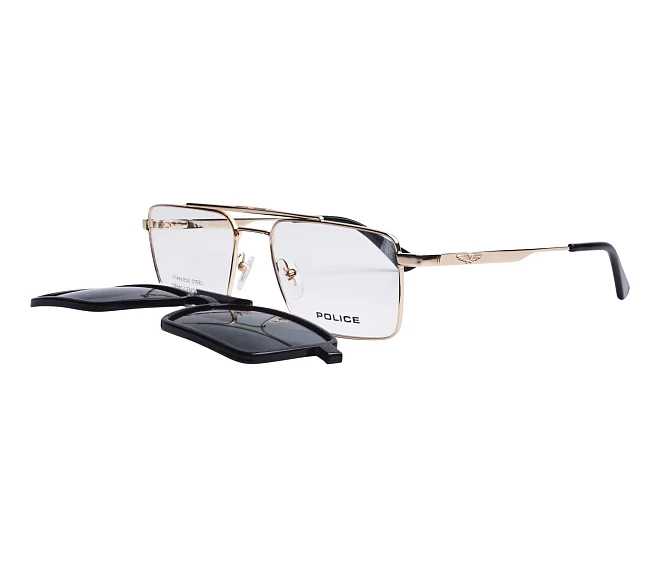 Police eyeglasses UPLR61 300P 55 18 GoldBlack