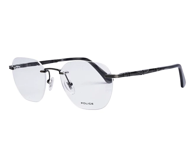 Police eyeglasses VPLF83 0K20 52 18 GunGrey