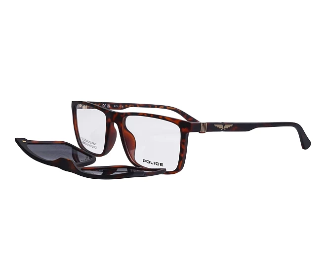 Police eyeglasses UPLQ66 878P 54 17 HavanaGold