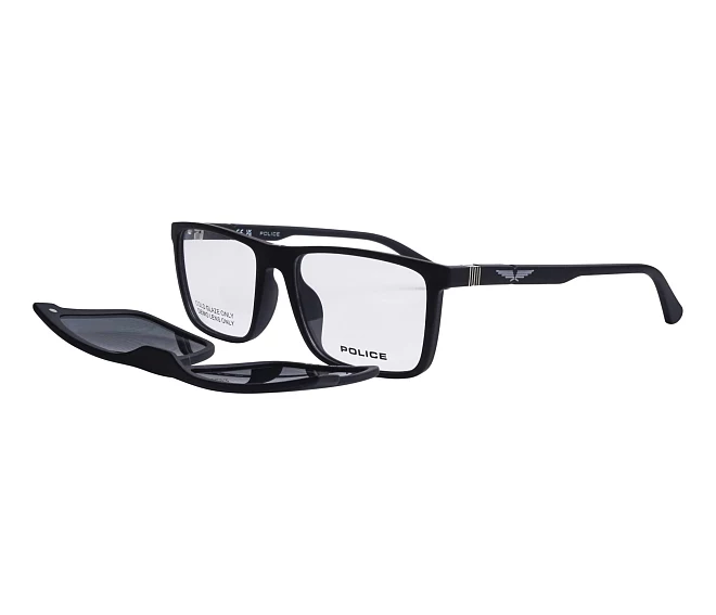 Police eyeglasses UPLQ66 U28P 54 17 Black