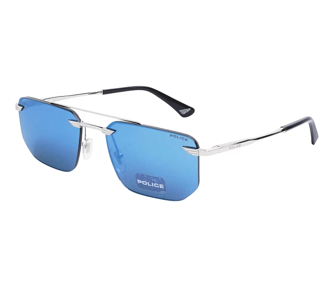 Police sunglasses SPLU-76 579B 57 18 SteelBlue