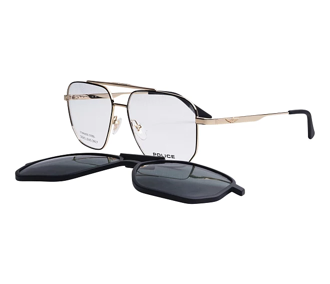 Police eyeglasses UPLU-55 302P 57 15 Gold
