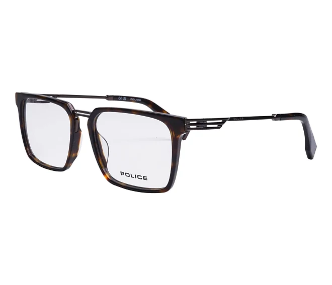 Police eyeglasses VPLQ77 672Y 54 17 BrownHavana