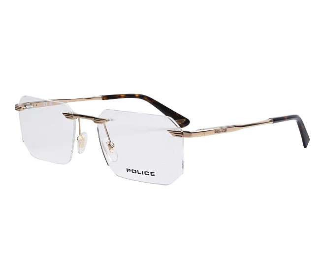 Police eyeglasses VPLU-64 300 55 18 GoldHavana