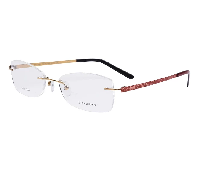 Starvision eyeglasses S-1019 C763 52 17 Gold
