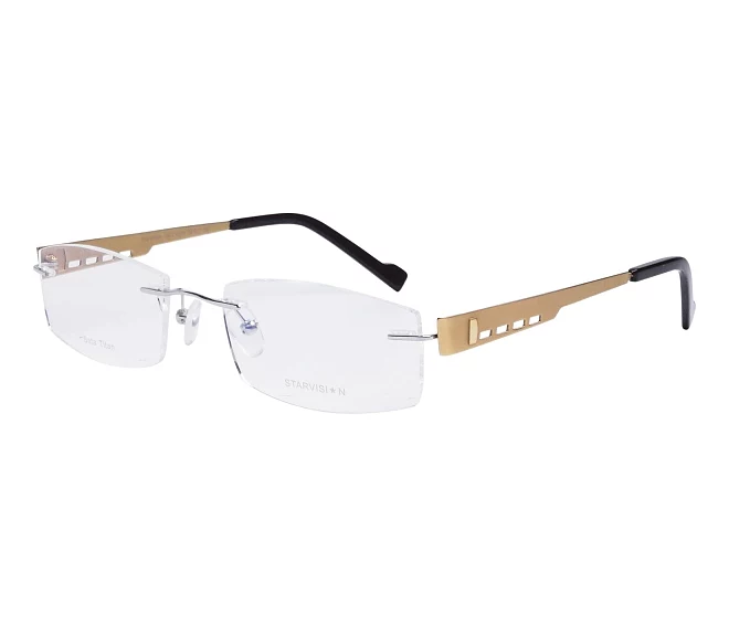 Starvision eyeglasses S-1021 C566 52 17 SilverGold