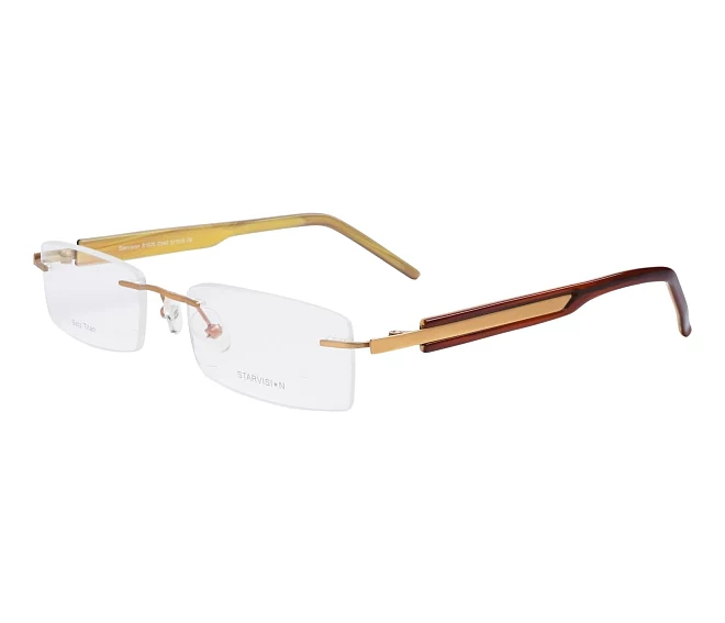 Starvision eyeglasses S-1025 542 51 18 OchreRed