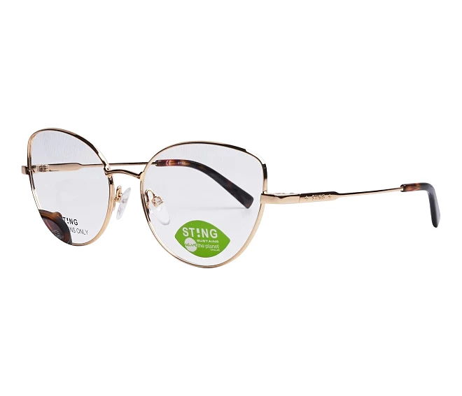 Sting eyeglasses SST431 300P 53 16 GoldBrown