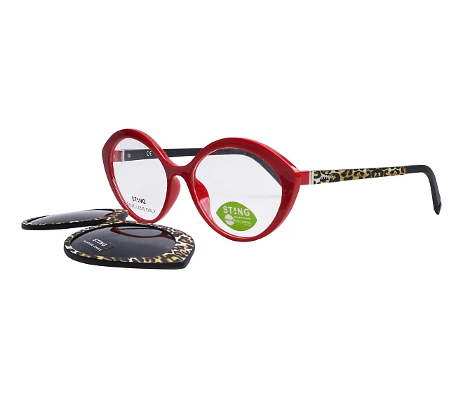 Sting eyeglasses SST378 U06P 53 16 RedBlack