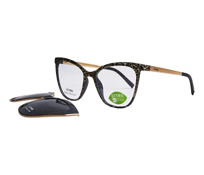 Sting eyeglasses SST380 ALFP 52 17 BlackGold