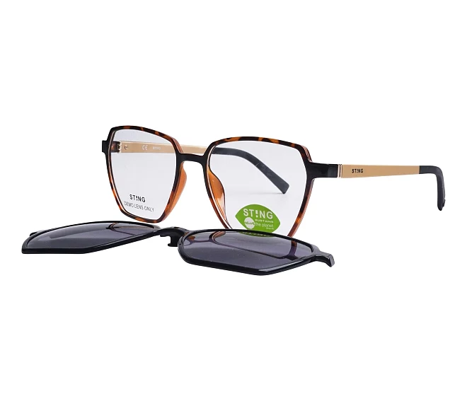Sting eyeglasses SST411 AH9P 53 17 BrownGold