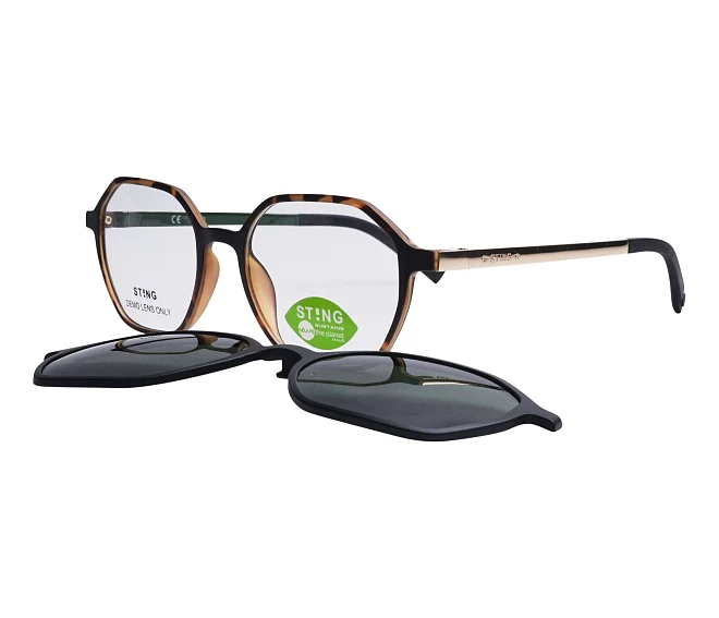 Sting eyeglasses SST413 878P 51 18 BrownGold