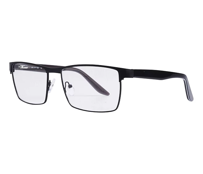 Sun eyeglasses 881 BLACK 57 17 BlackWhite