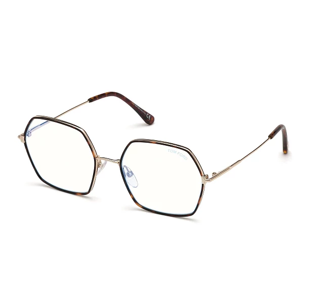 Tom Ford eyeglasses FT-5615-B-V 052 55 18 HavanaGold
