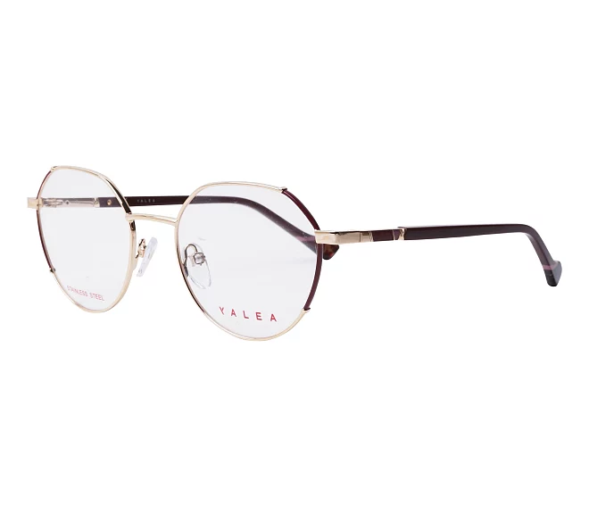 Yalea eyeglasses VYA039 0307 51 19 GoldBordeaux
