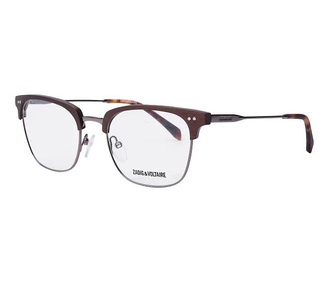 Zadig et Voltaire eyeglasses VZV185 568Y 52 19 GunBrown