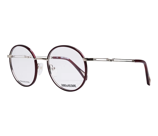Zadig et Voltaire eyeglasses VZV273 0594 51 20 SilverBordeaux