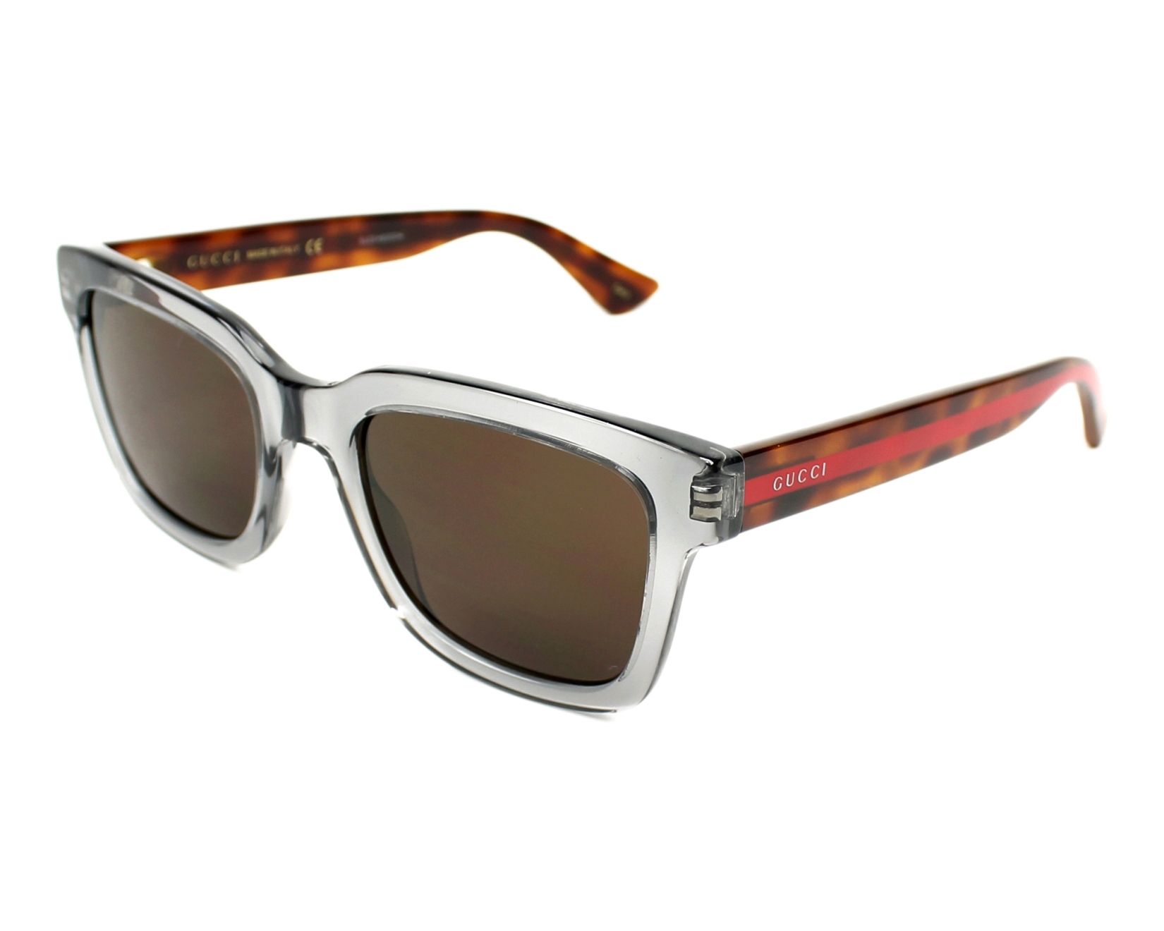 NEW Gucci GG0001/S Brown Havana Striped Arm Sunglasses Amazon.com: Gucci GG1337S Havana/Brown Shaded 54/22/140  main image 3
