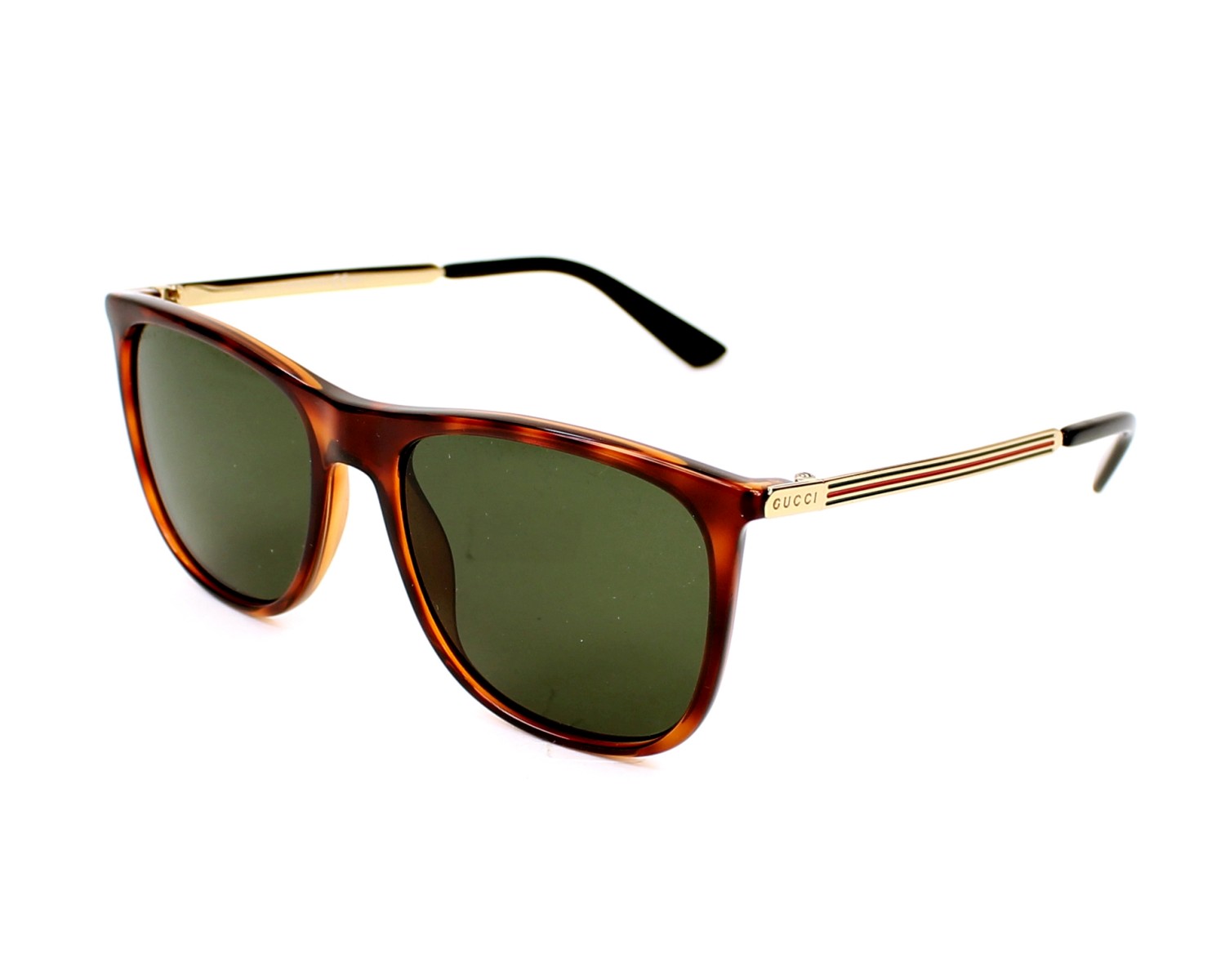 thumbnail Sunglasses Gucci GG-1129-S QWP/1E - Havana Gold profile view