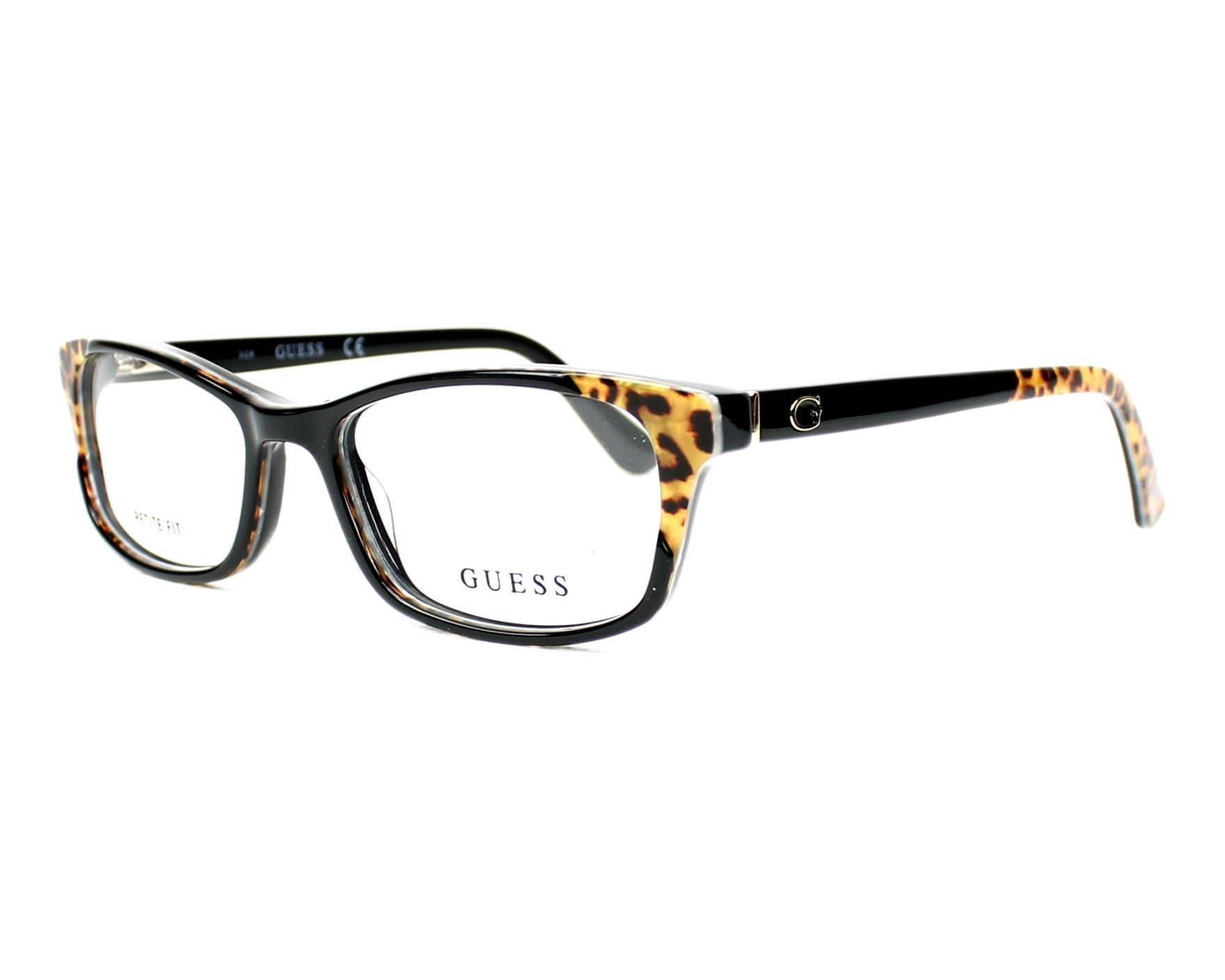 eyeglasses Guess GU-2616 005 53-16 Black Brown profile view