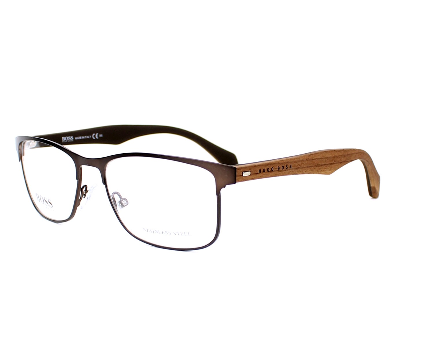 Boss Hugo Boss Eyeglasses Frame 0046/U PSN Eyewear Brown Tone Made in Italy Hugo Boss BOSS 1353/U Eyeglasses | FramesDirect.com main image 4