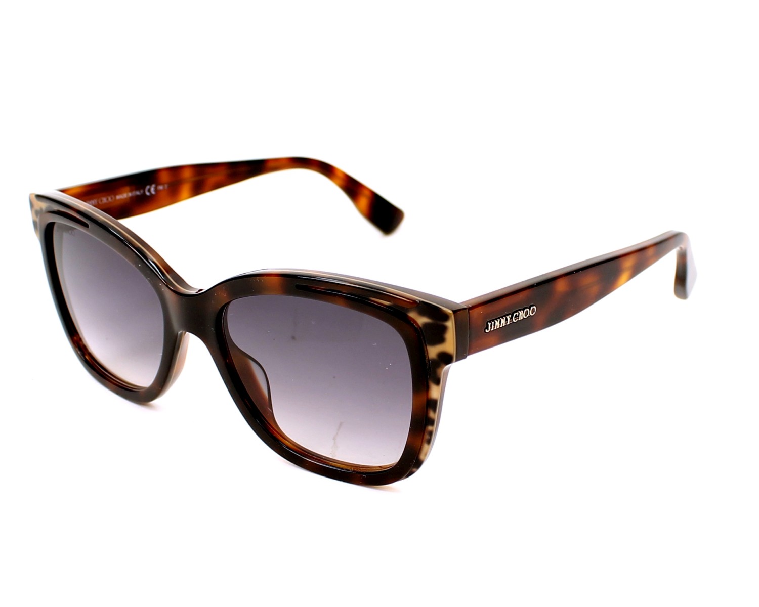 Authentic Jimmy Choo Tortoise Shell Havana Sunglasses Isla | Brown Havana Cat Eye Sunglasses | JIMMY CHOO main image 4