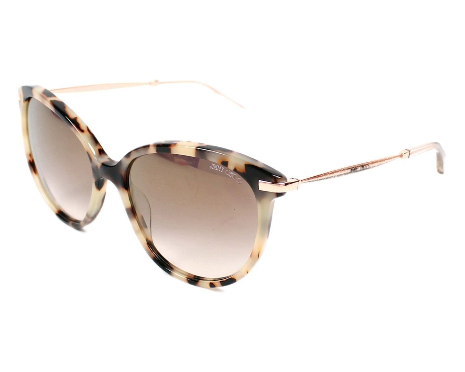 Jimmy Choo Havana Sunglasses, Rose-gold Kati | Pink Havana Round Sunglasses | JIMMY CHOO main image 2
