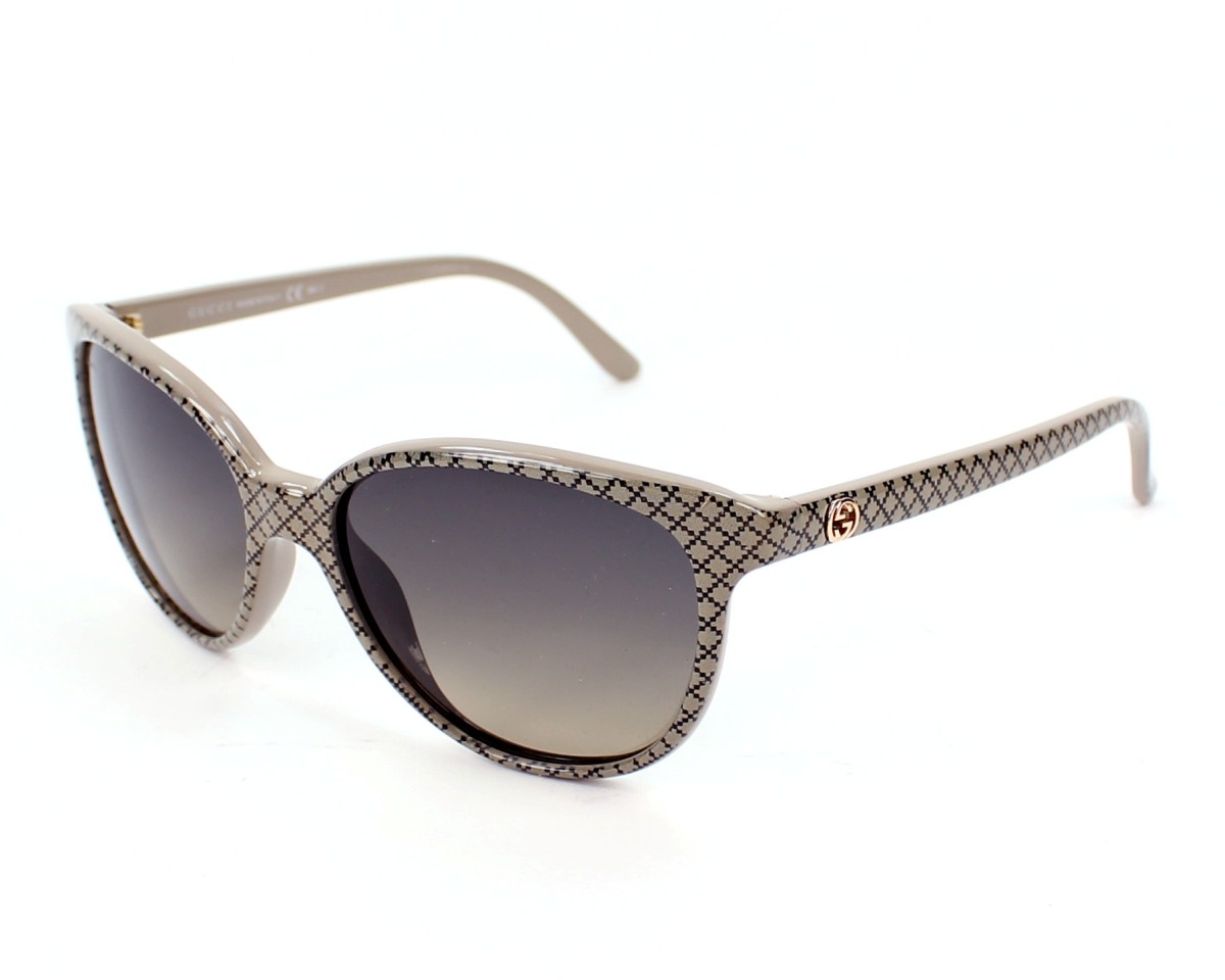 Gucci‎ Authentic GG3633/S DXZEU Prescription 55mm Italy Sunglasses New GUCCI Sunglasses Brown Acetate Square Gold Metal  main image 4