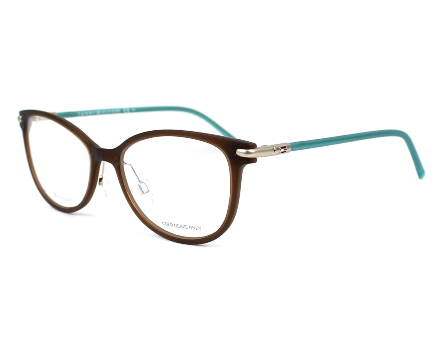eyeglasses Tommy Hilfiger TH-1398 R2X 52-17 Brown Green profile view