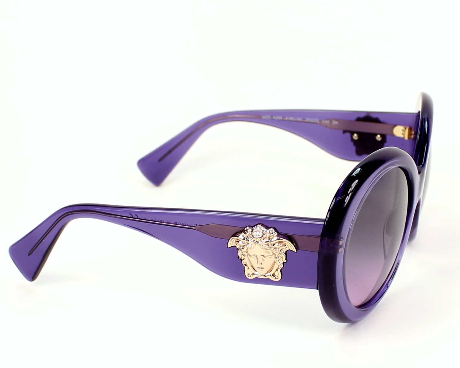 purple versace glasses