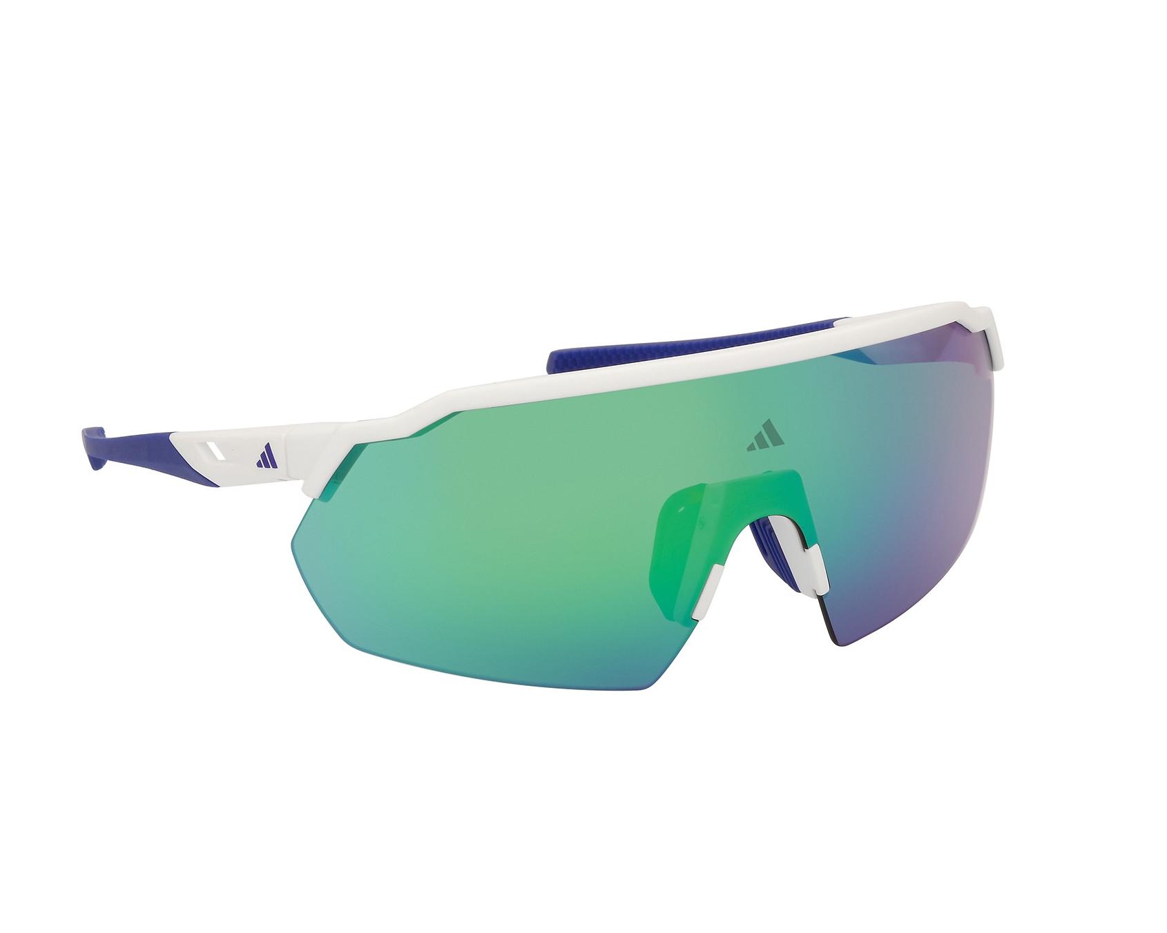 Adidas SP0093/S 21Q - White Blue 360 degree view 7