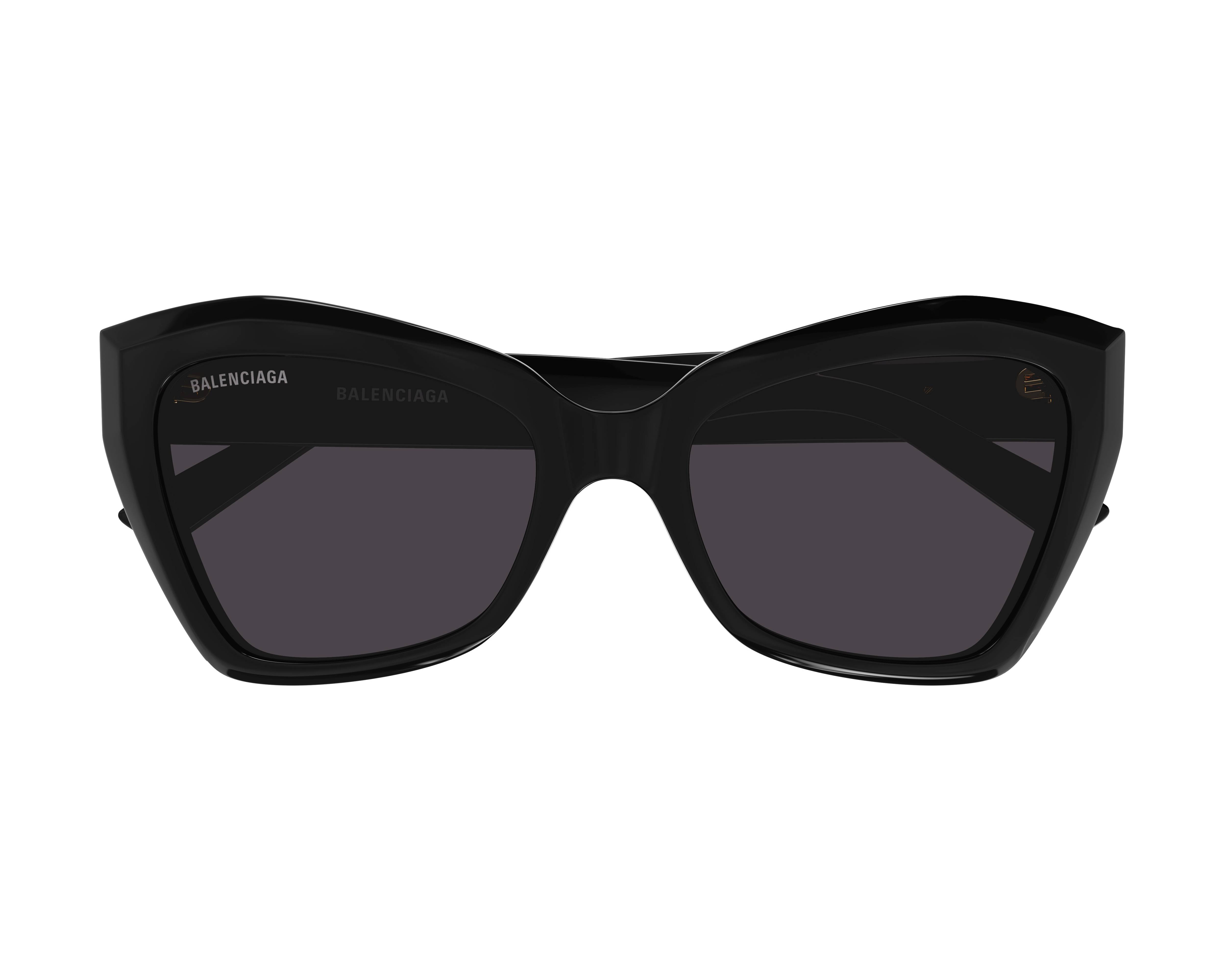 サングラス BALENCIAGA Woman Sunglasses Black BB0271S 001 Balenciaga black oversize cat-eye sunglasses with BB logo