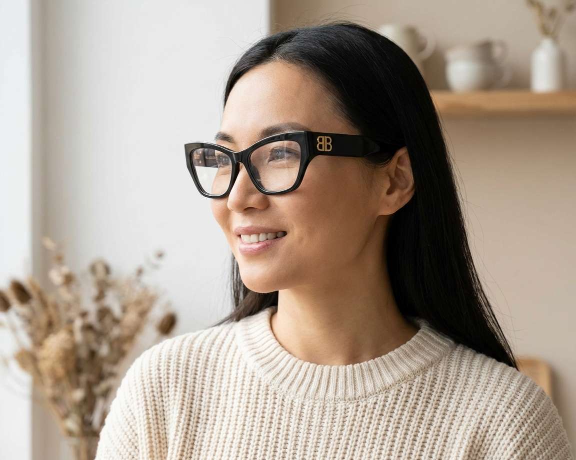 Balenciaga Glasses BB0362O 001 display picture 3