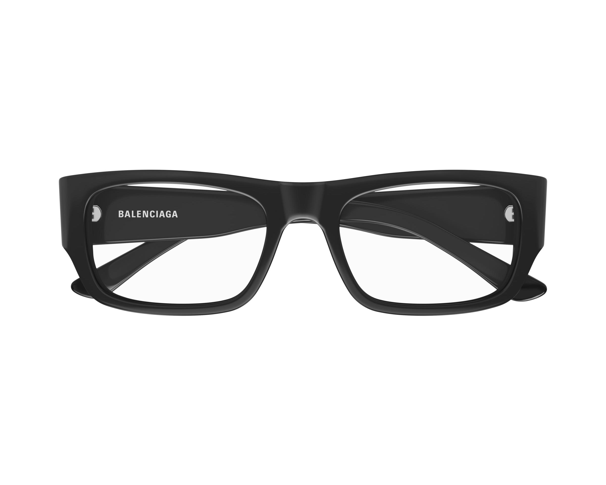 Balenciaga BA004702B Matte Black Frame Sunglasses Balenciaga BB0041S 002 Mono Rectangle Sunglasses - US main image 2