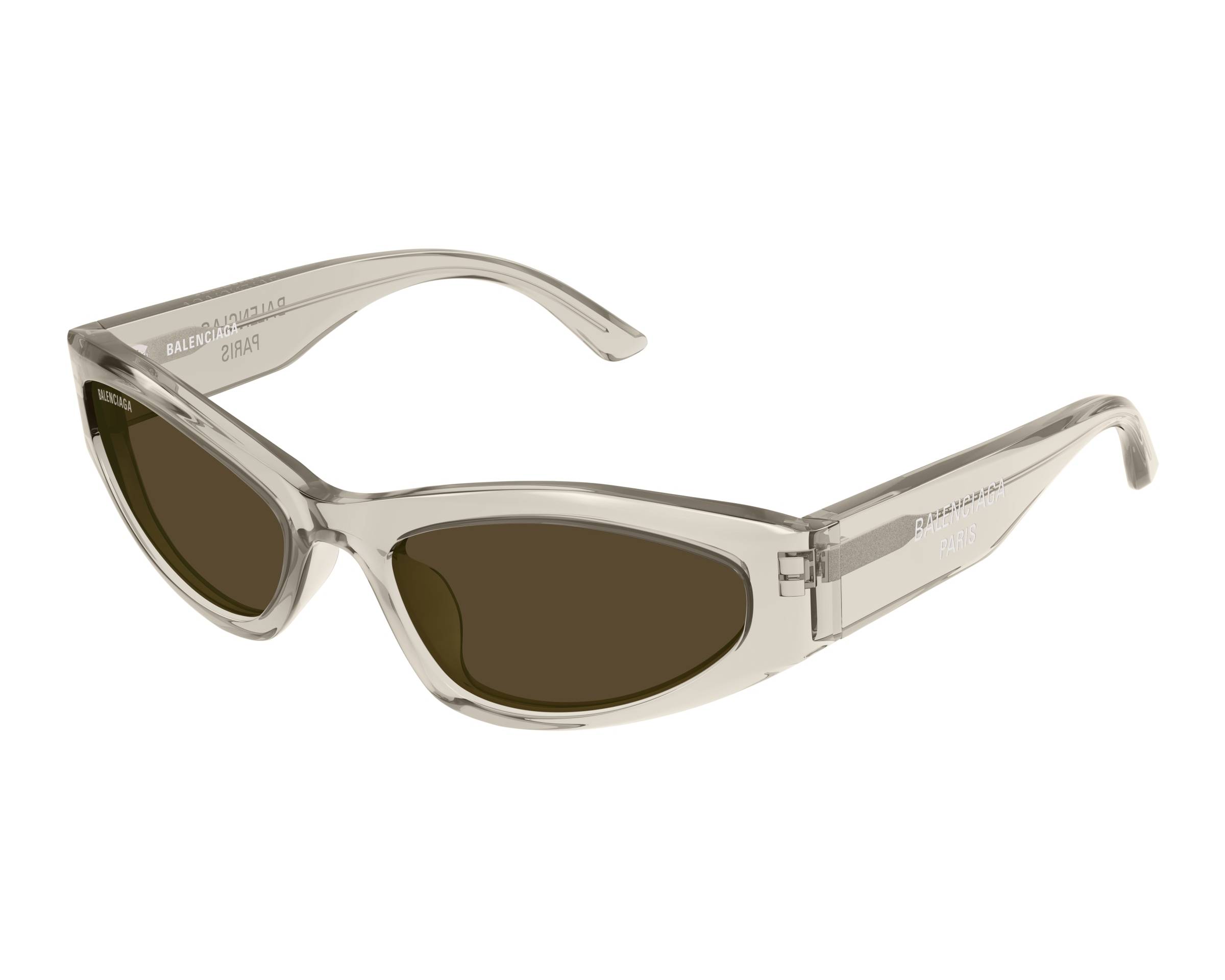 Clear Balenciaga sunglasses Balenciaga BB0311SK Sunglasses 003 Shiny White - eye-oo.com main image 2