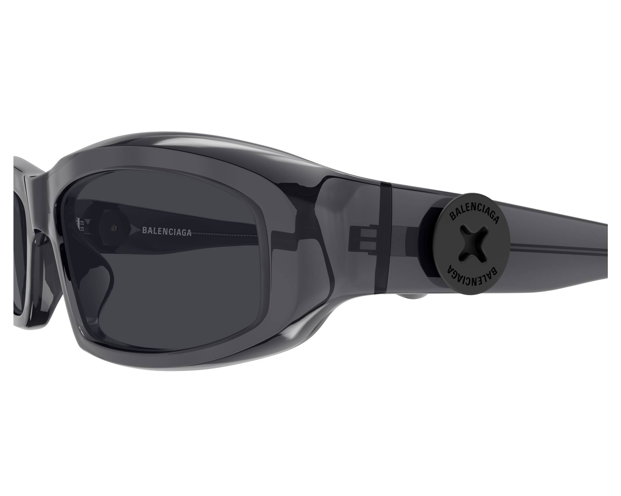 Balenciaga BB0408S 004 58-17 Grey  profile view