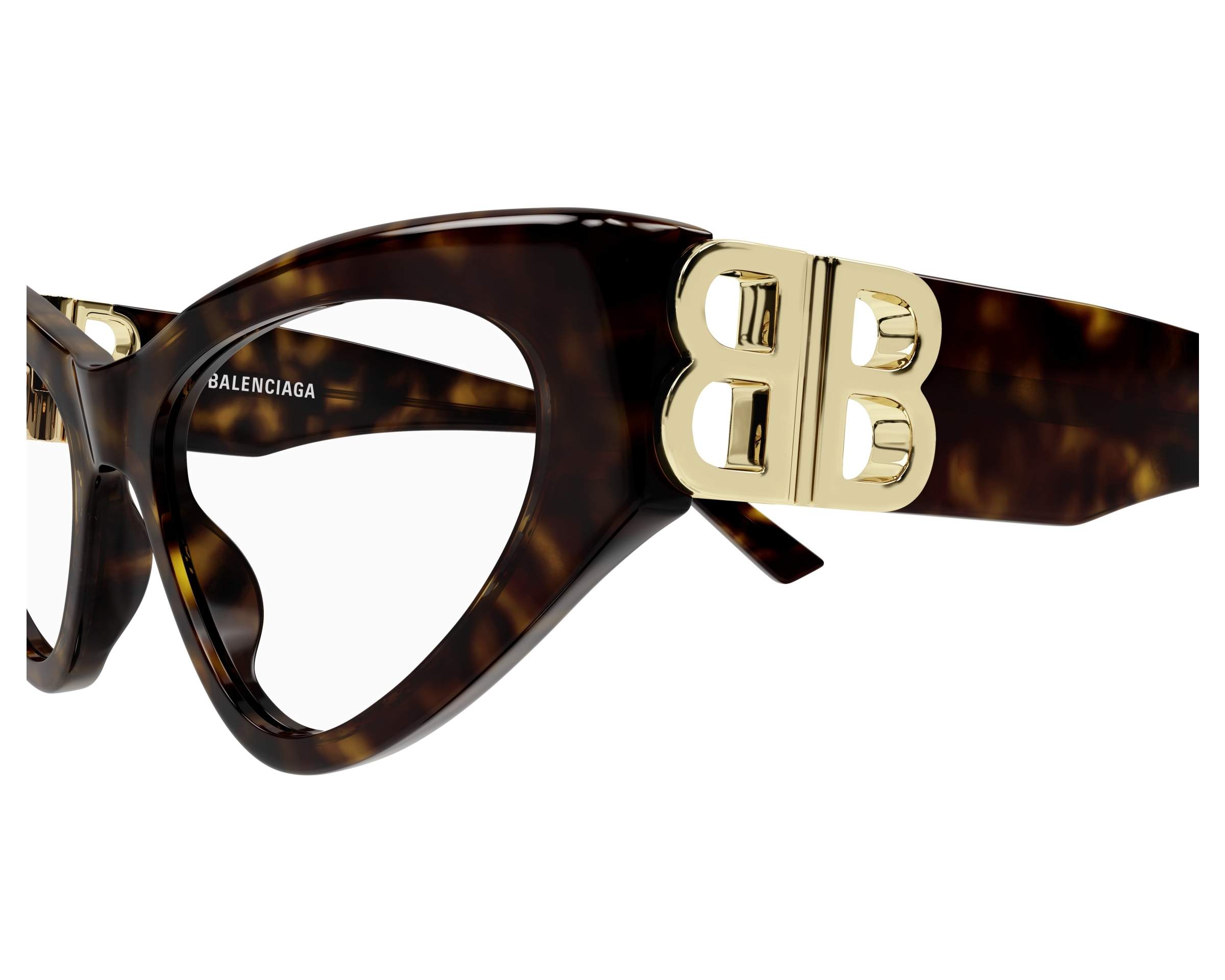 メガネ BALENCIAGA Balenciaga - BB0313O - 002 HAVANA HAVANA TRANSPA Balenciaga Glasses DYNASTY BB0313O 002
