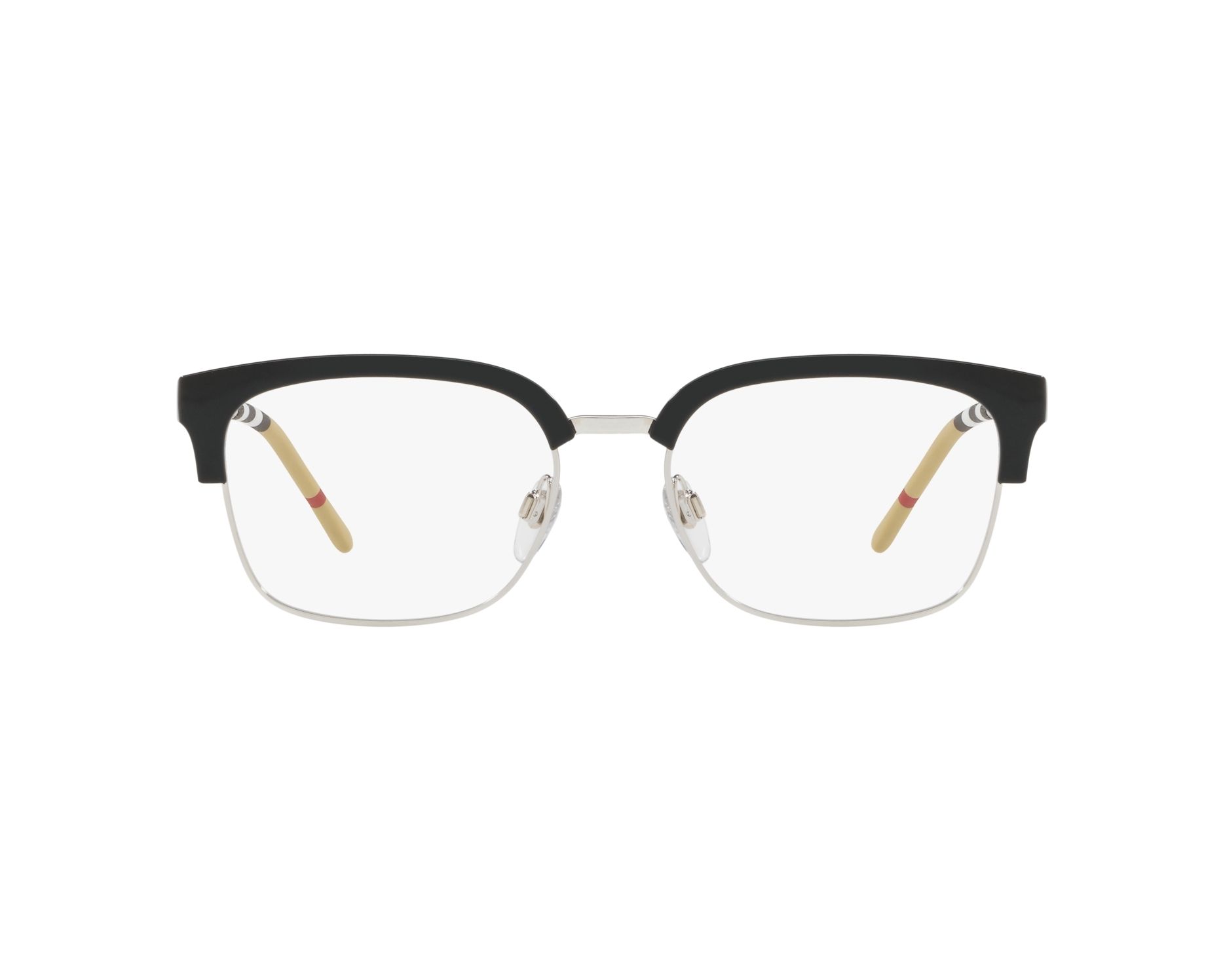 eyeglasses Burberry BE-2273 3001 54-18 Black Silver 360 degree view 1