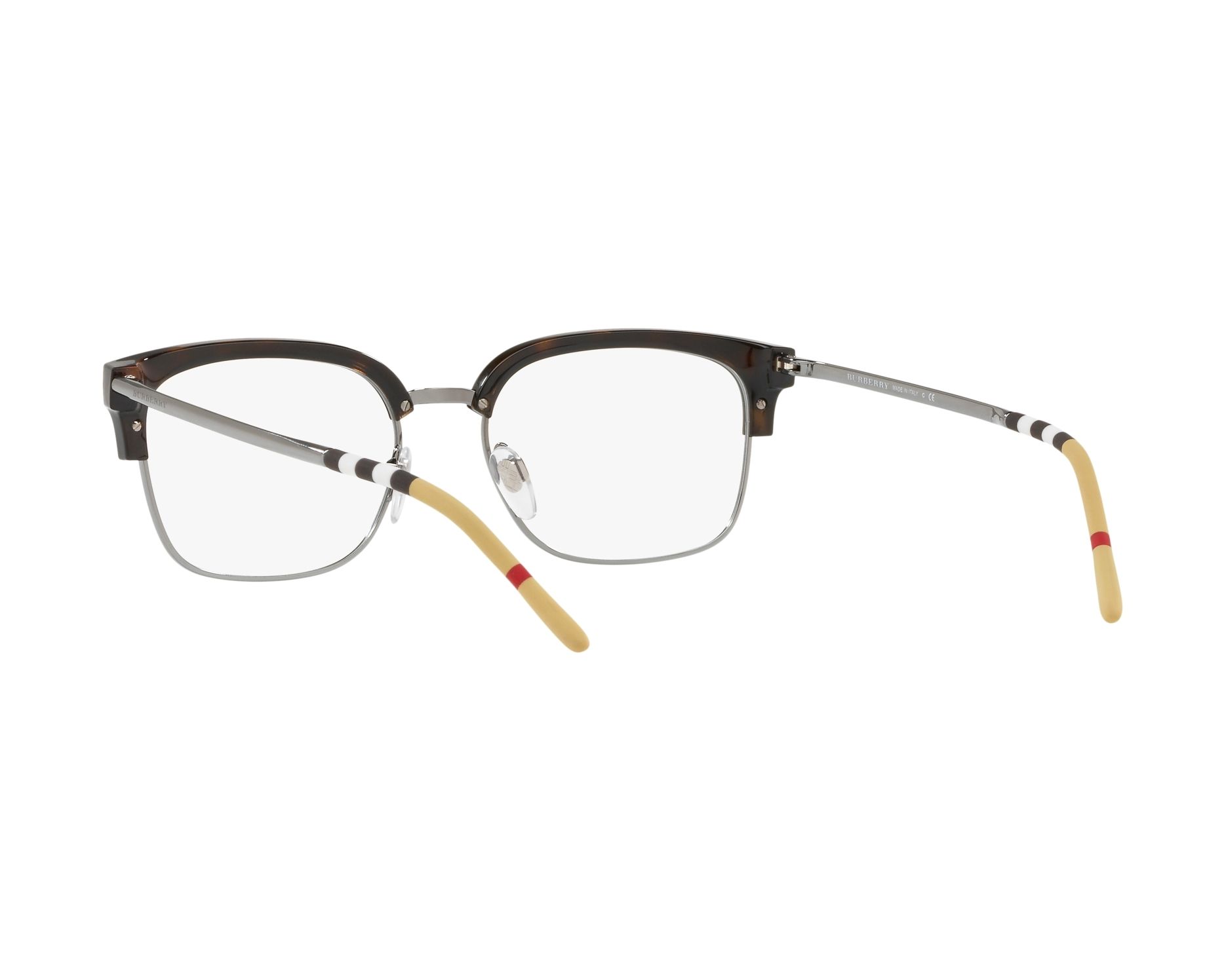 eyeglasses Burberry BE-2273 3002 54-18 Havana Gun 360 degree view 6